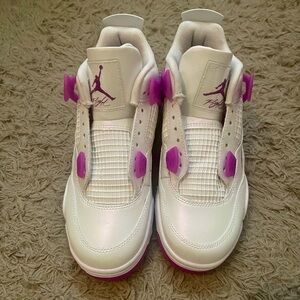 White and Purple Sneakers